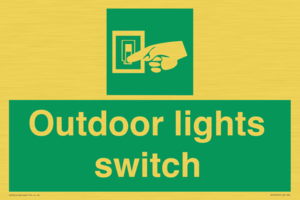 Outdoor lights switch